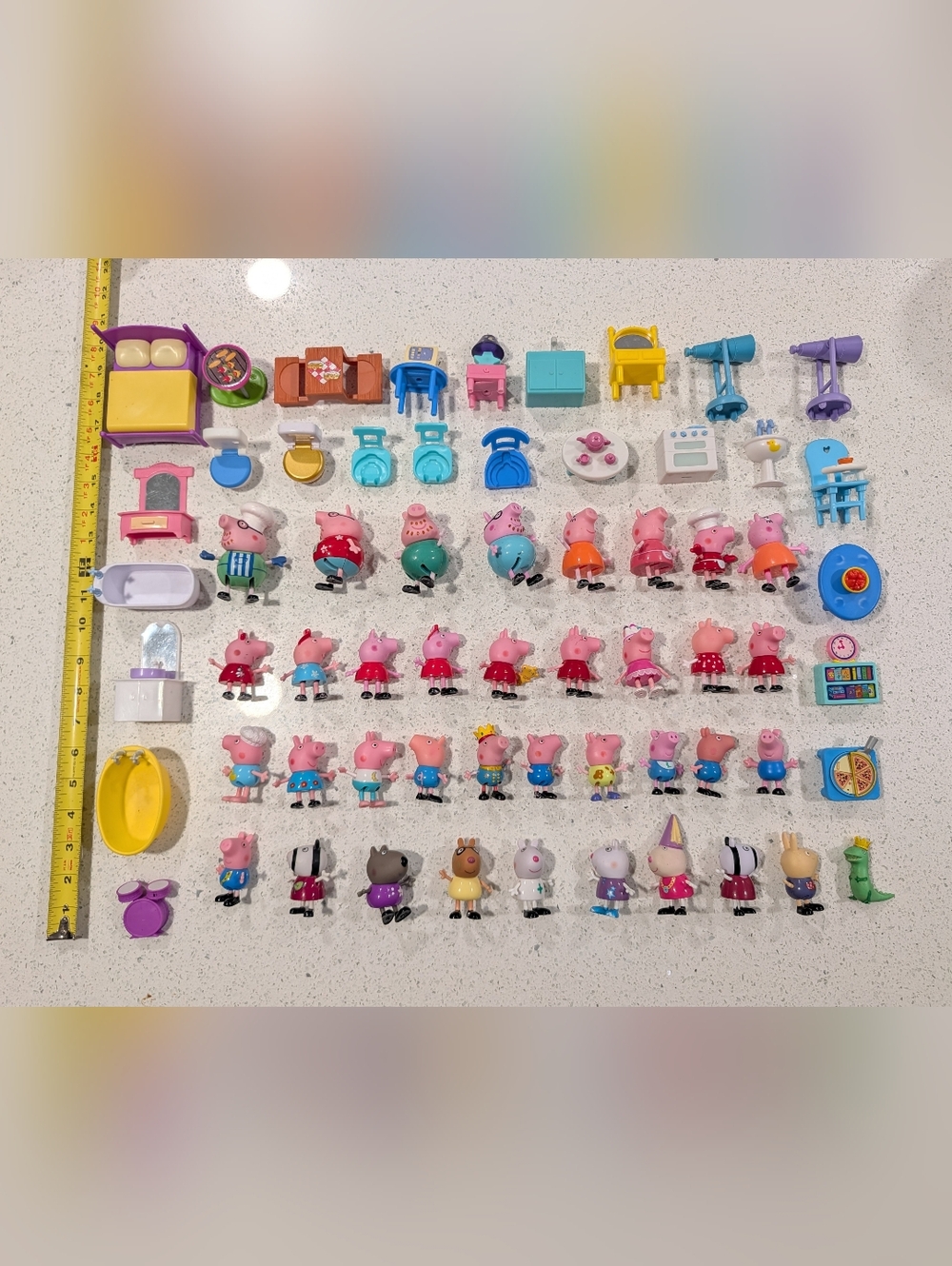 MASSIVE Huge Lot Peppa Pig Dolls Figures Cake Toppers Furniture for House HTF 🐷